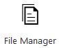 مدیریت فایل ها در  File Manager