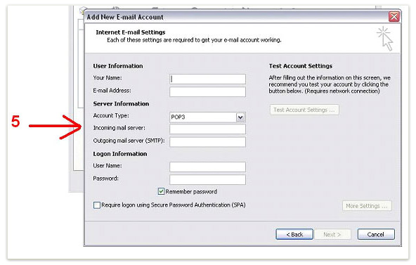 راهنما ساختن account در Outlook 2007